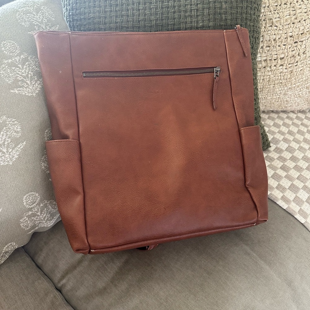Leather Fawn Design Diaper Bag